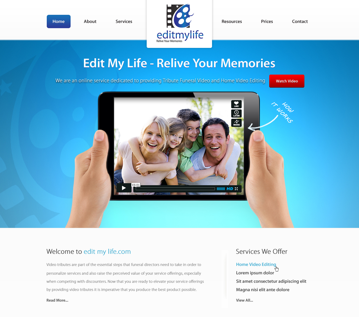 Web Design par Nibtonik pour Edit My Life Pty Ltd | Design #2132596