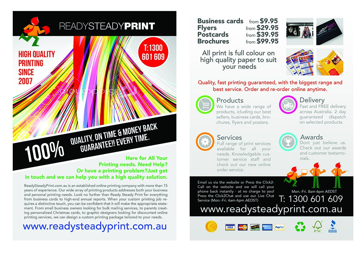 Flyer Design by Lou Sharp for Ready Steady Print | Design #2034249