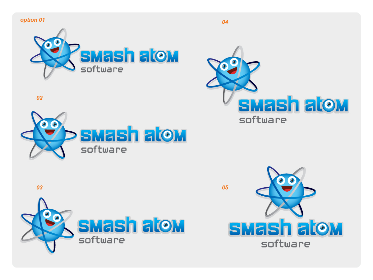 Logo Design by Vicez for Smash Atom Software | Design #406844