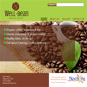 Well-Bean Coffee Kiosks Webdesign project | Diseño Web por HeroG®APHIX