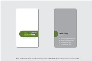 Visitenkarten-Design von The Rock für dieses Projekt | Design: #2047114
