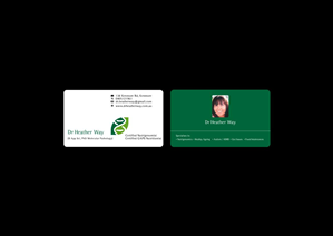 Design de Carte de Visite par cakalie pour Dr Heather Way | Design : #2017307