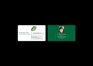 Design de Carte de Visite par cakalie pour Dr Heather Way | Design : #2017309