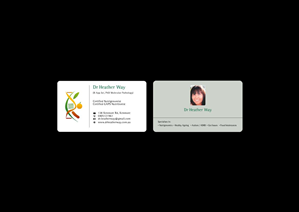 Design de Carte de Visite par cakalie pour Dr Heather Way | Design : #2017311