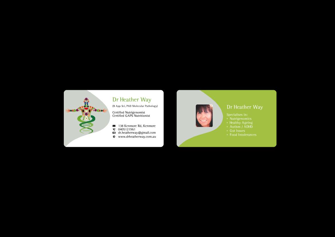 Business Card Design by cakalie for Dr Heather Way | Design #2025418