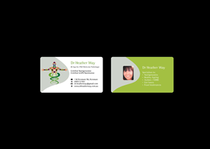 Business Card Design by cakalie for Dr Heather Way | Design #2025418
