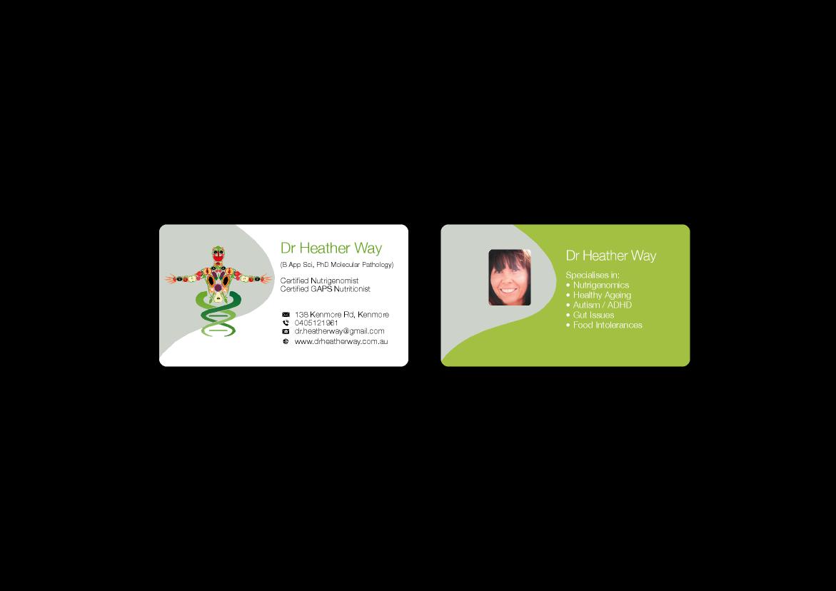 Business Card Design by cackalie for Dr Heather Way | Design #2025421