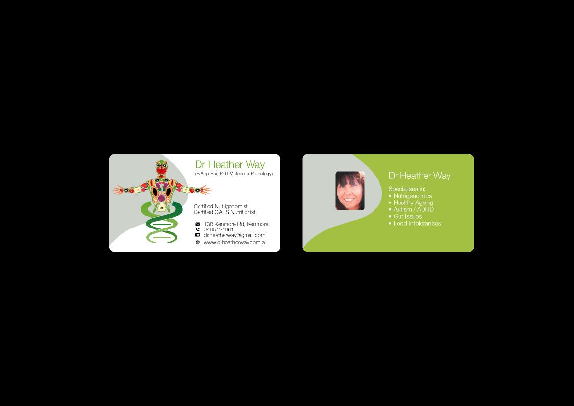 Business Card Design by cackalie for Dr Heather Way | Design #2025617