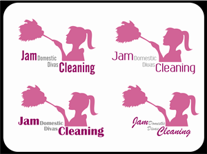 Jam Domestic Divas Cleaning | Logo Design by .Ashu.