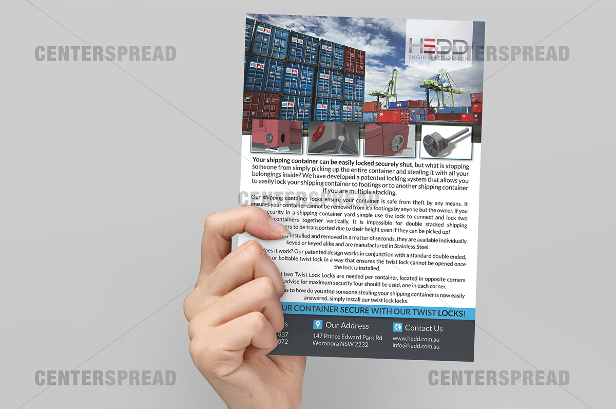 Design de Brochure par CENTERSPREAD pour Container Hoardings | Design #2030650