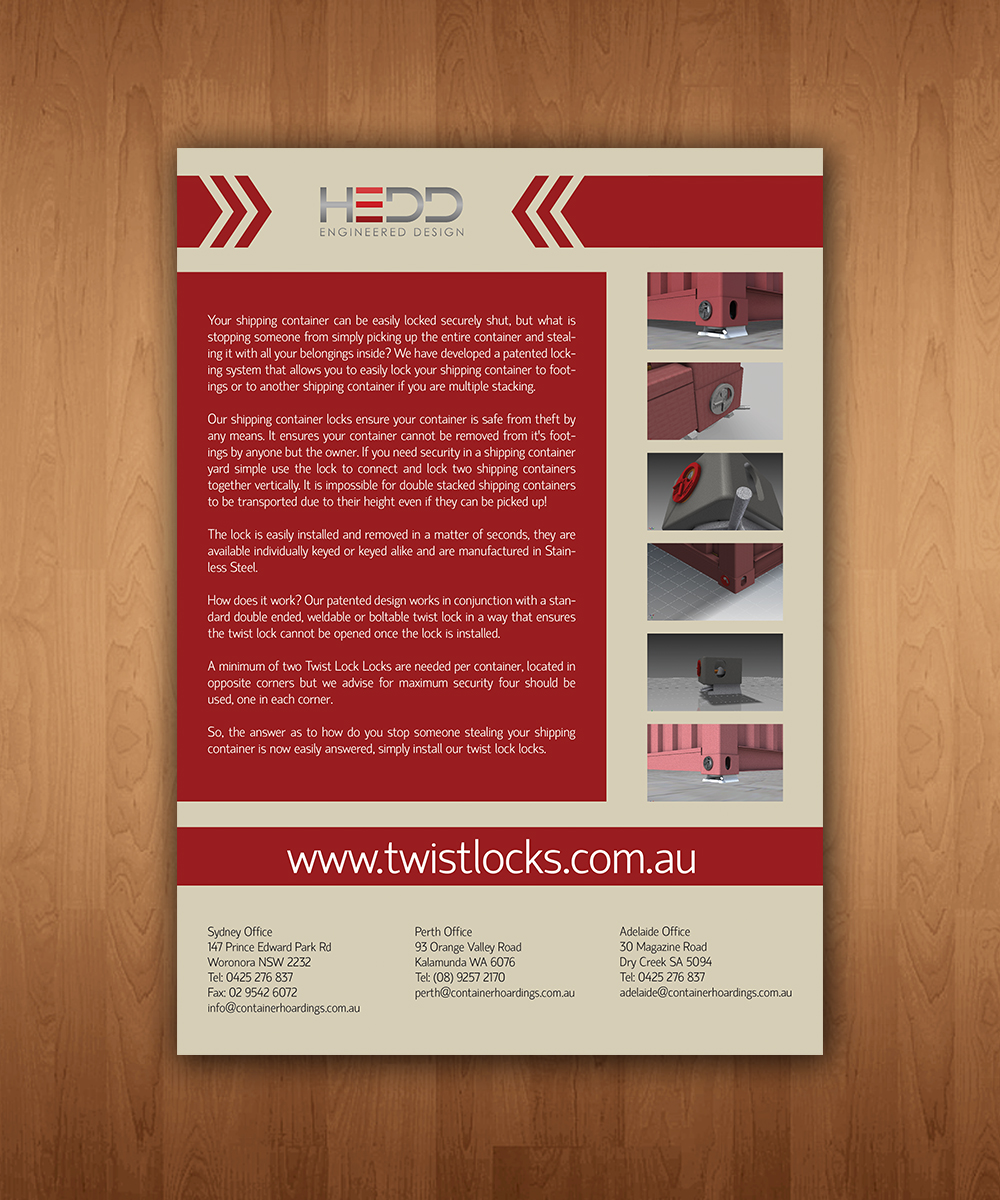 Brochure Design by netbill00 for Container Hoardings | Design #2027522