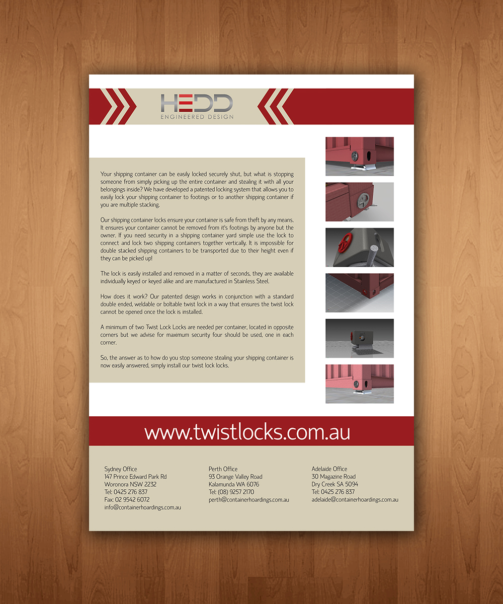 Brochure Design by netbill00 for Container Hoardings | Design #2027540