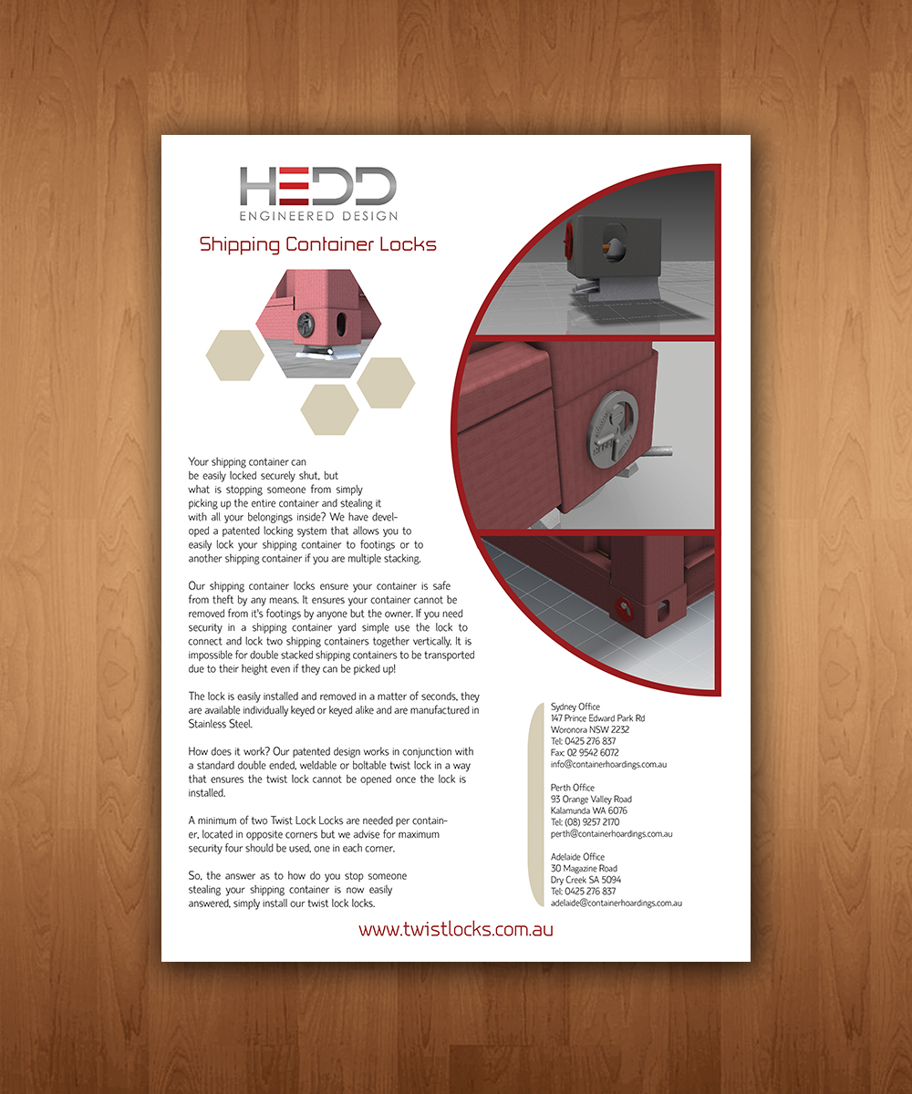Diseño de Brochure por netbill00 para Container Hoardings | Diseño #2032203