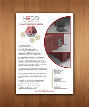 Locking Twist Lock Brochure | Brochure Design by netbill00