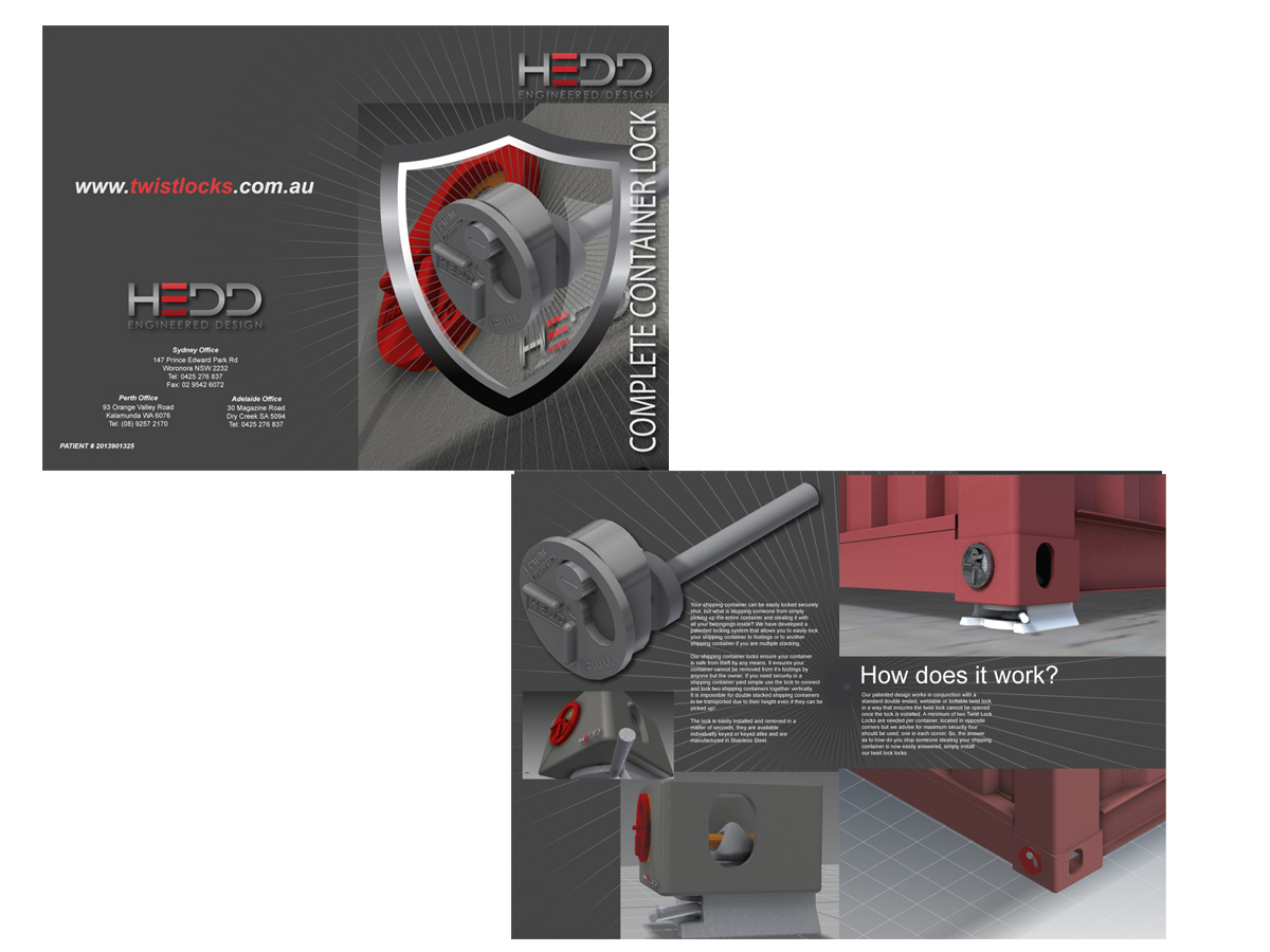 Brochure Design by Soula Vetter for Container Hoardings | Design: #2093034
