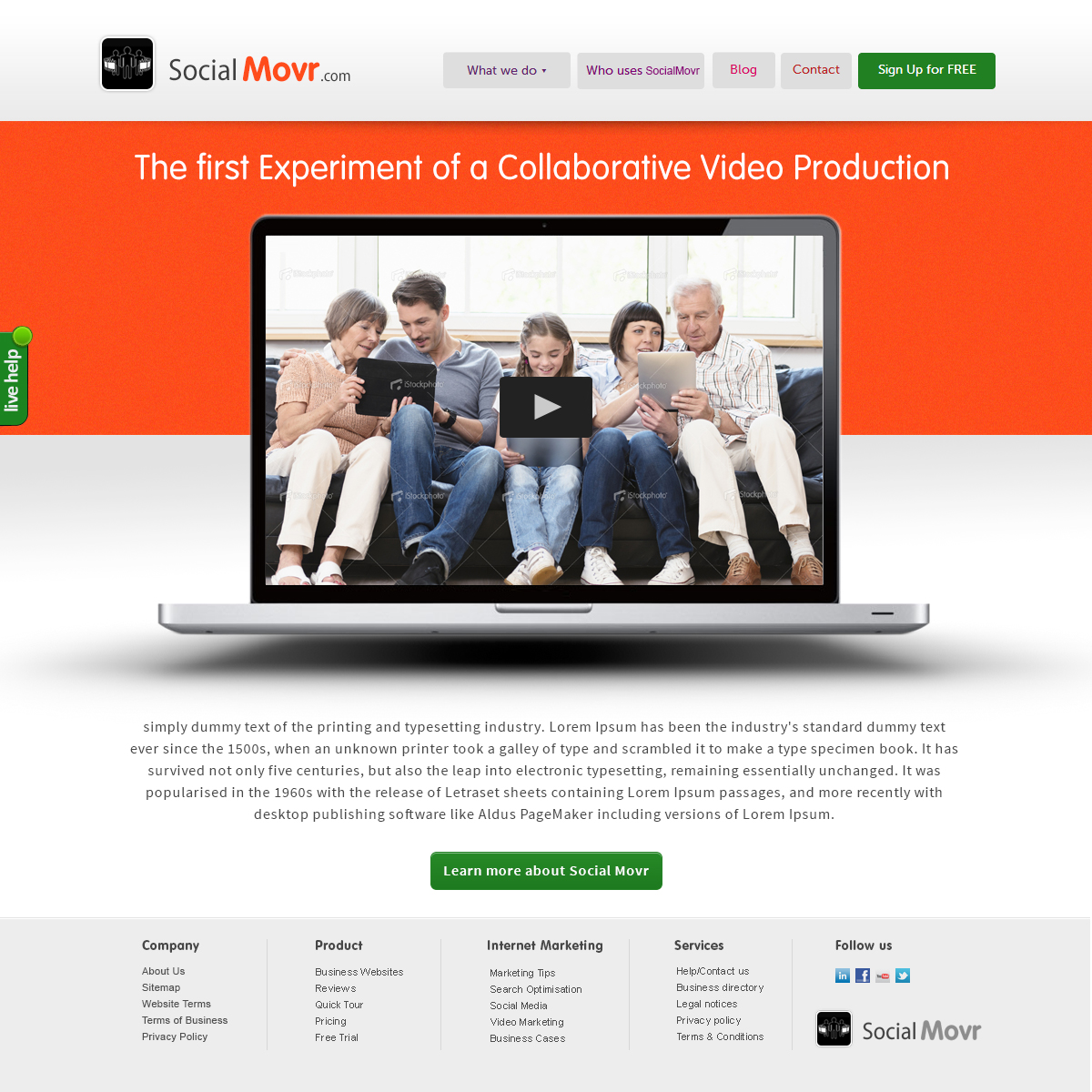 Landing Page Design by webxvision for Kyklos Entertainment Srl | Design #2055010