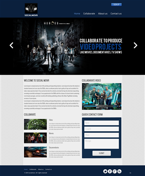 Landing Page Design by pb for Kyklos Entertainment Srl | Design: #2015732