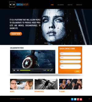 Landing Page Design by pb for Kyklos Entertainment Srl | Design: #2015735
