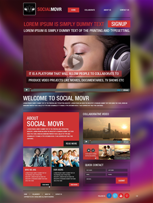 Landing Page Design by pb for Kyklos Entertainment Srl | Design: #2015738