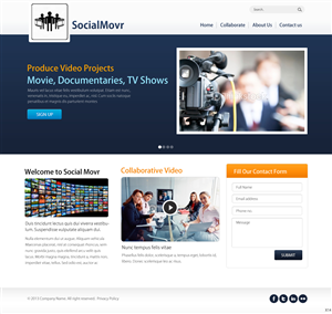 Landing Page Design by pb for Kyklos Entertainment Srl | Design: #2015742