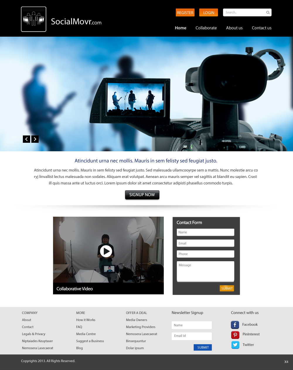 Diseño de Página de Aterrizaje por pb para Kyklos Entertainment Srl | Diseño #2020969