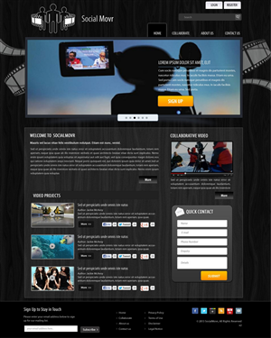 Landing Page Design by pb for Kyklos Entertainment Srl | Design: #2020971