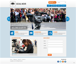 Landing Page Design by pb for Kyklos Entertainment Srl | Design: #2020975