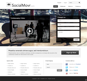 Landing Page Design by pb for Kyklos Entertainment Srl | Design: #2020977