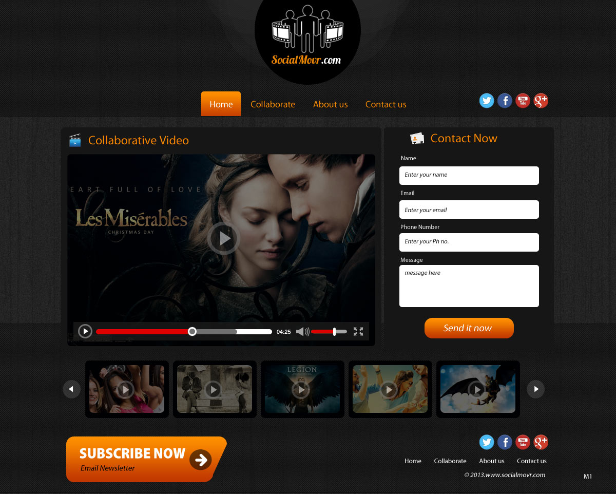 Landing Page Design by pb for Kyklos Entertainment Srl | Design #2066610