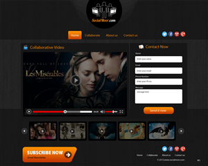 Landing Page Design by pb for Kyklos Entertainment Srl | Design: #2066610