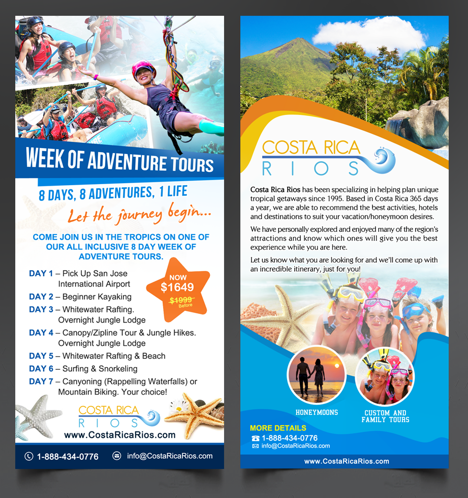 Flyer Design by MDesigns ™ for Costa Rica Rios | Design #9196197
