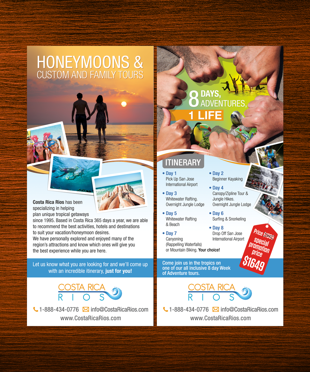 Flyer Design by nadhisa87 for Costa Rica Rios | Design #9239868