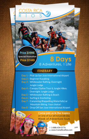 Flyer Design by creative.bugs for Costa Rica Rios | Design: #9216992