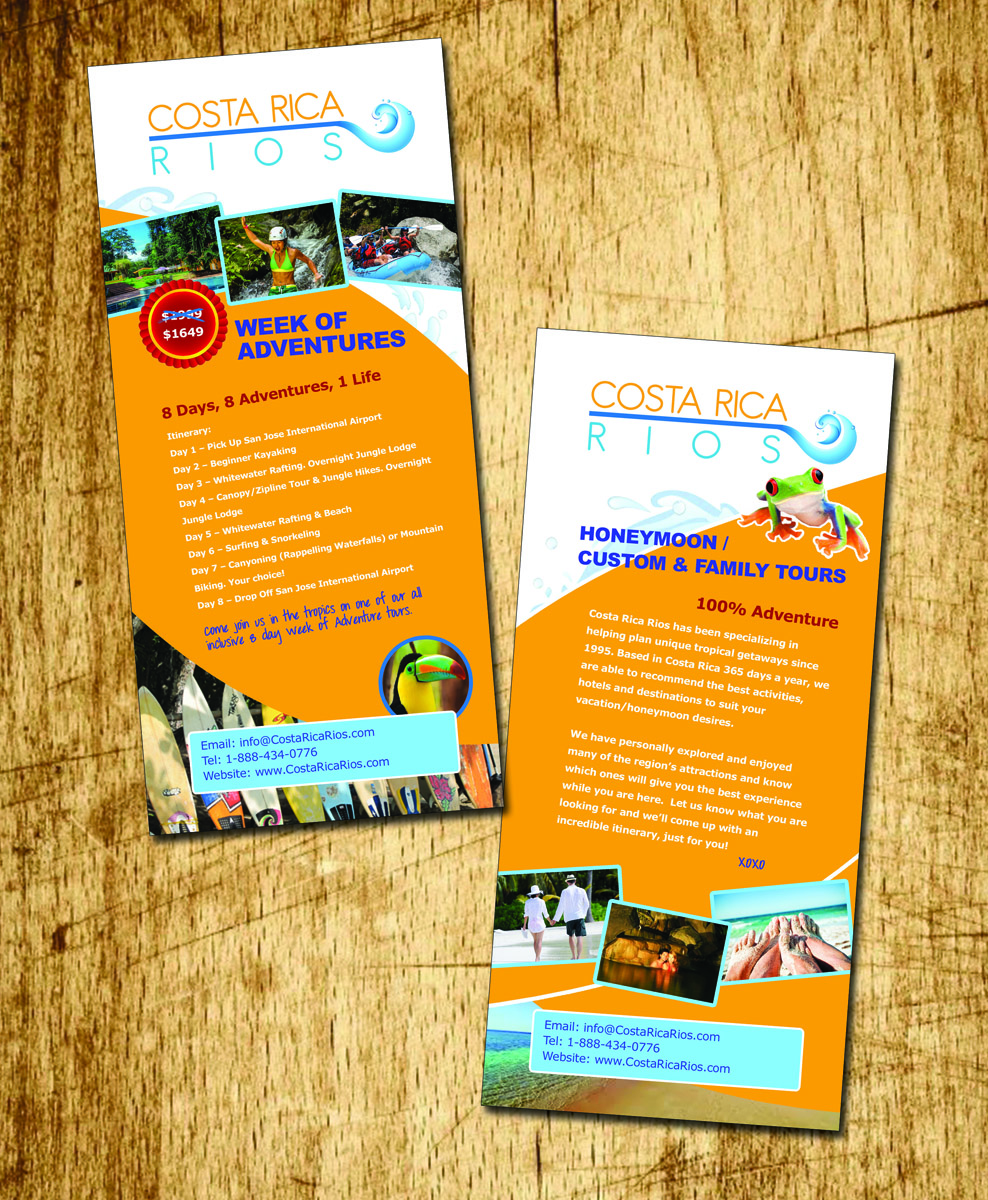 Flyer Design by Unique Styles for Costa Rica Rios | Design #9194408