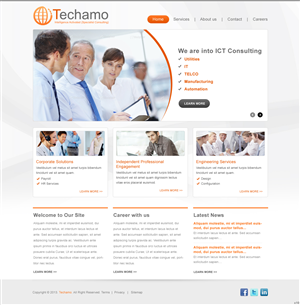 Web Design by pb for Techamo Pty Ltd | Design: #2020985
