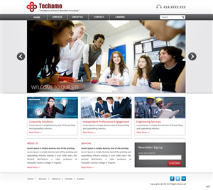 Web Design by pb for Techamo Pty Ltd | Design: #2021008