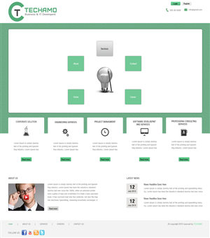 Web Design by Harpreet Singh for Techamo Pty Ltd | Design: #2077510