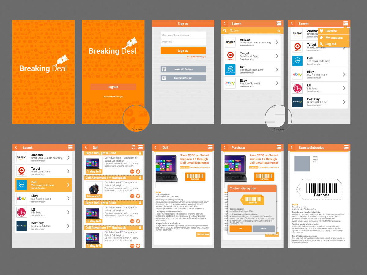 App Design by harrylim for Deals App | Design #2063230