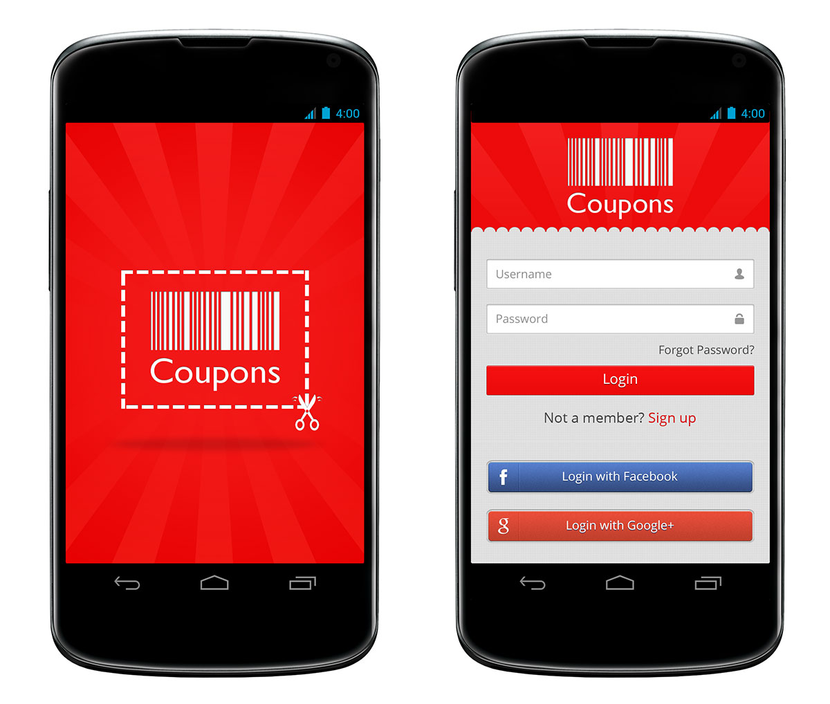 Design Application par CreativePixels pour Deals App | Design #2030913