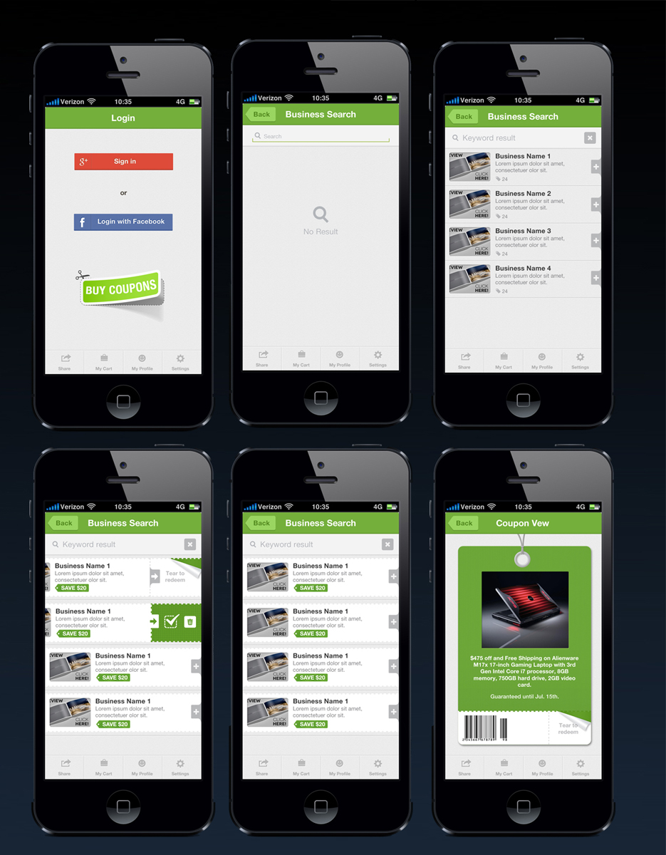 App-Design von Violeta Pironkova für Deals App | Design #2062784
