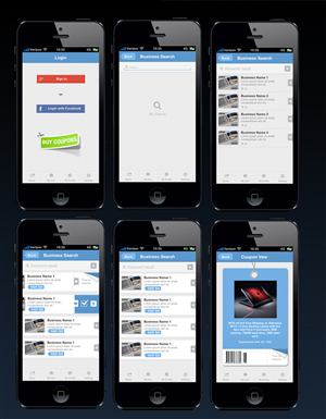App Design by Violeta Pironkova for Deals App | Design: #2064102