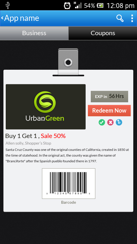 App Design by seamlessly_weird for Deals App | Design #2039145