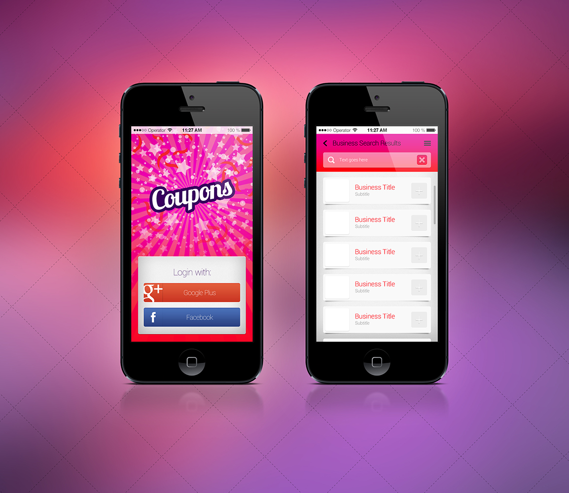 App Design by Fuxxo Works for Deals App | Design #2046148