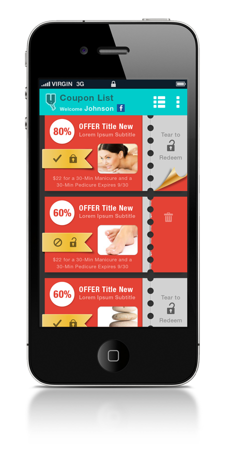 Design Application par Eswaran pour Deals App | Design #2057919