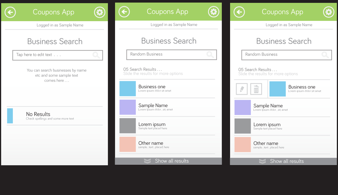 App Design by betablocker for Deals App | Design #2020106