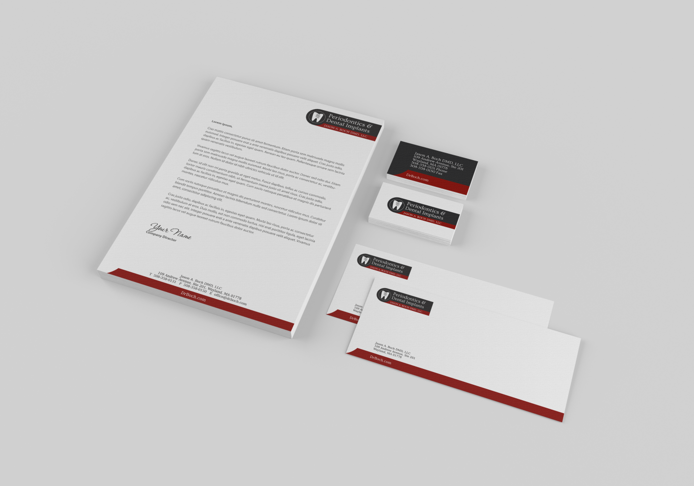 Design de Papeterie par HYPdesign pour Jason A. Boch, DMD LLC | Design #2084841