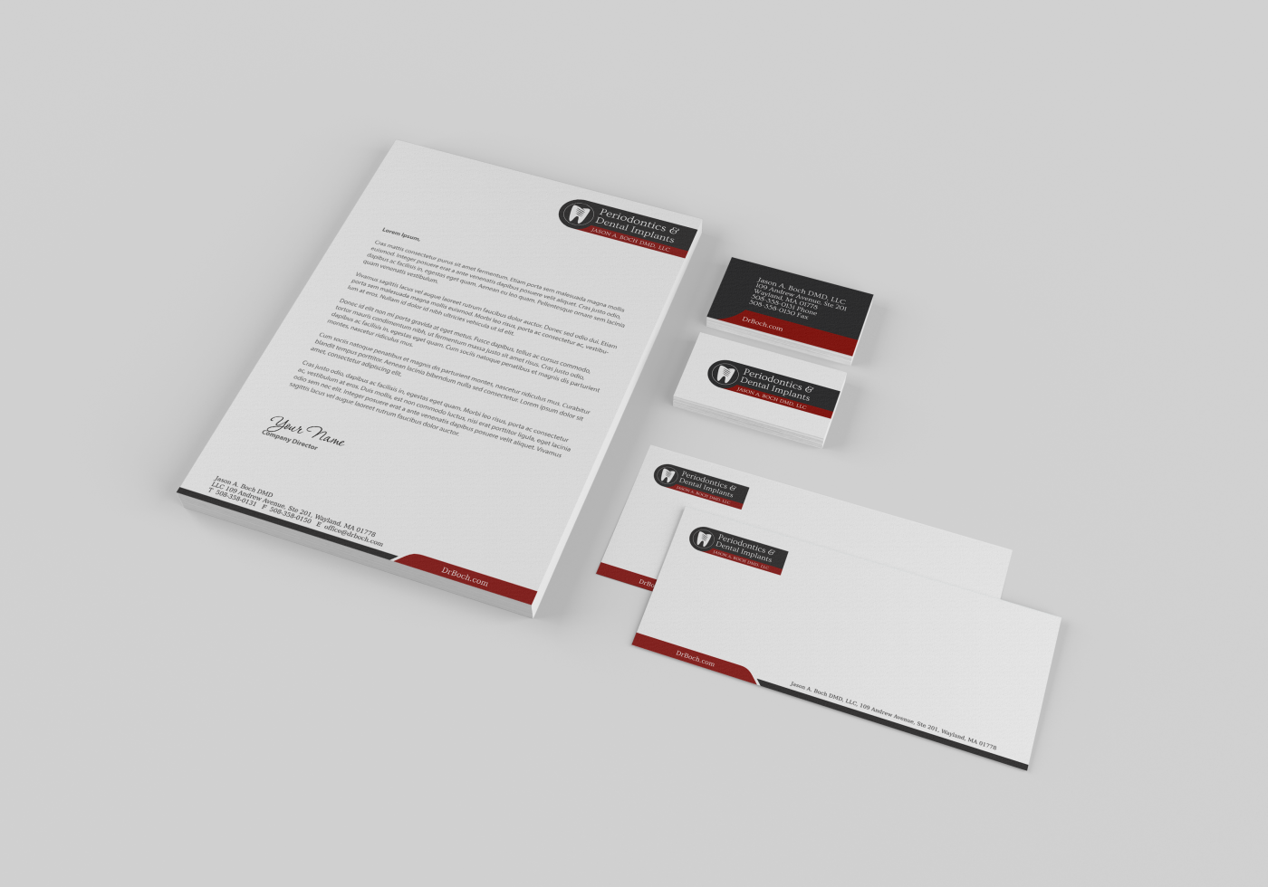 Design de Papeterie par HYPdesign pour Jason A. Boch, DMD LLC | Design #2084845