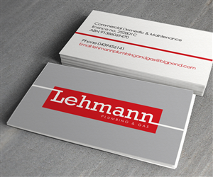 Business Card Design by see why for Lehmann Plumbing and Gas | Design: #2014835