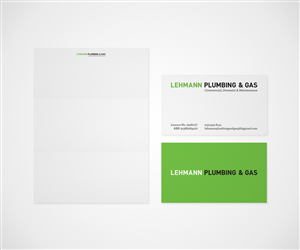 Business Card Design by ••• for Lehmann Plumbing and Gas | Design: #2015002