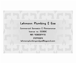 Business Card Design by Andrea Kis for Lehmann Plumbing and Gas | Design: #2027030